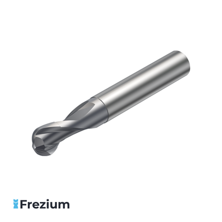 Сферическая фреза твердосплавная по металлу "Sandvik Coromant" (5x6x5x57 Z2 R2.5; R216.42-05030-AI05G 1610)