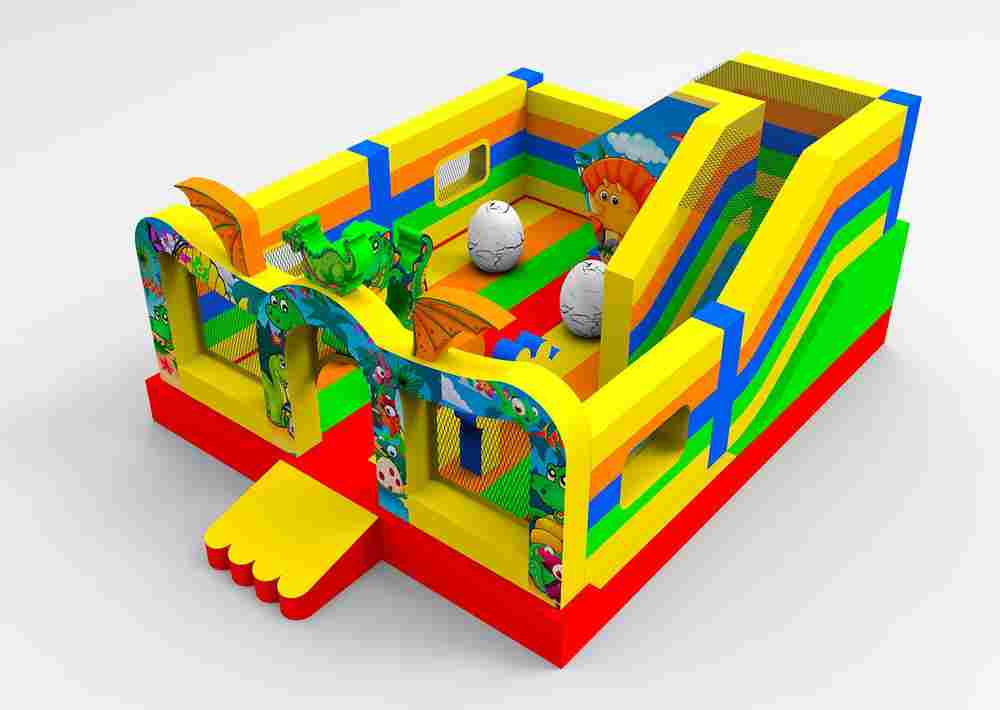 Коммерческий надувной батут «Динопарк 2», 6*5*2,9 м