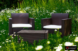 Комплект мебели NEBRASKA TERRACE Set (стол, 2 кресла), венге