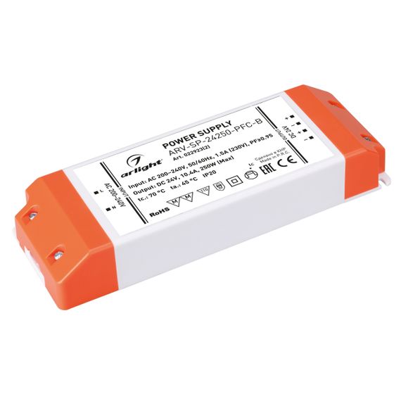 Блок питания Arlight ARV-SP-24250-PFC-B 24V 250W IP20 10.4A 022923(2)