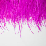 Страусиные перья на ленте, оттенок "Фуксия"