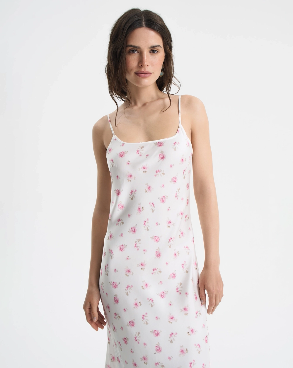 Платье с цветочным принтом