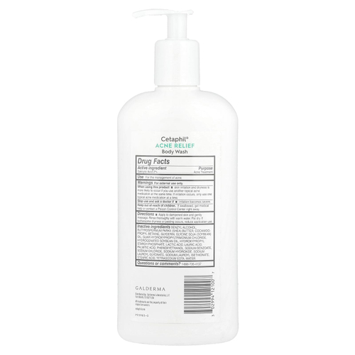 Cetaphil, Гель для душа для снятия акне, для кожи, склонной к акне, 591 мл (20 жидк. Унций)
