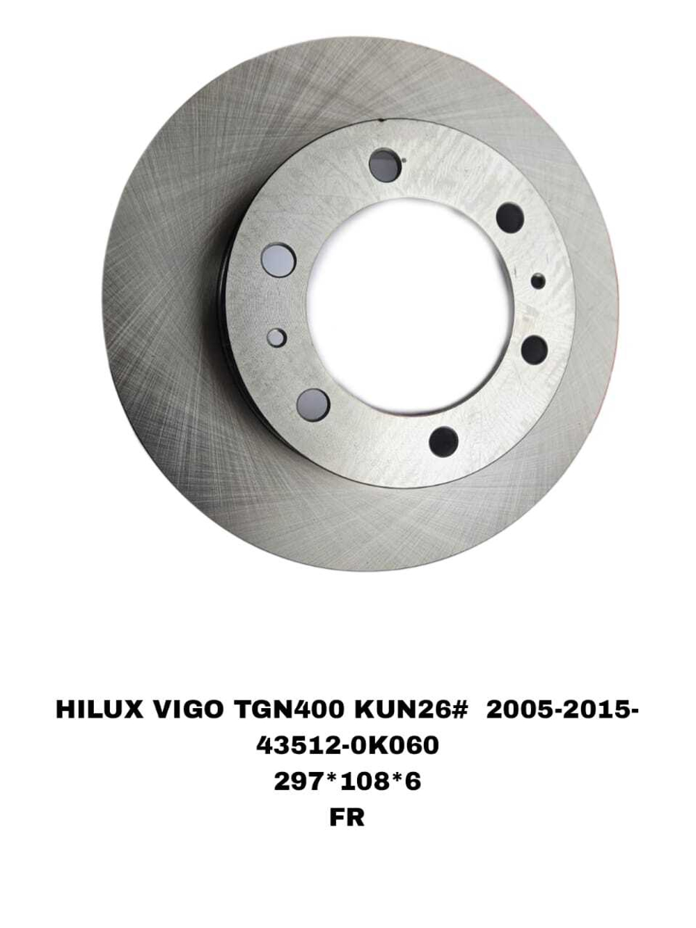 ТОРМОЗНЫЕ ДИСКИ HILUX/VIGO GUN125,GUN126 2005-2015 FR