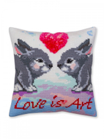 "Любовь это искусство"-5379  подушка