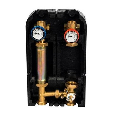 Насосная группа со смесителем STOUT - Ду25 (с реверсом, в теплоизоляции, без насоса)