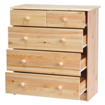 Комод 75х35х80 Хаба, с ящиками для одежды и игрушек, массив дерева, Dipriz