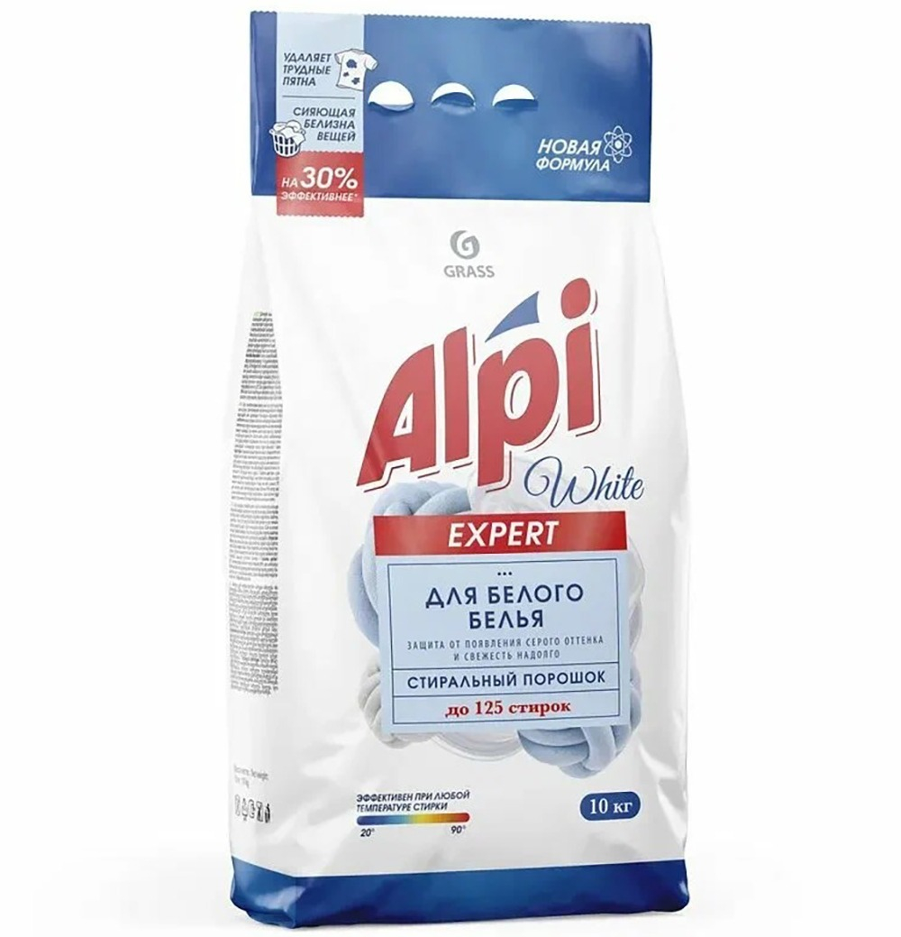 Синтетическое моющее средство порошкообразное Alpi Expert White 10 кг