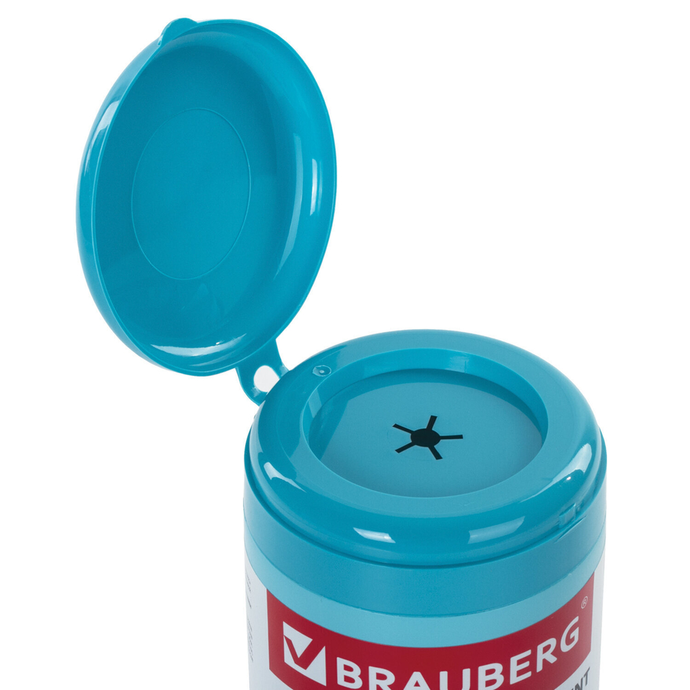 Салфетки АНТИБАКТЕРИАЛЬНЫЕ ДЛЯ БЫТОВОЙ И ОРГТЕХНИКИ плотные BRAUBERG 100 шт. (4 штуки в упаковке)