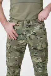 Джоггеры камуфляжные с резинкой анатомического кроя Soft Shell