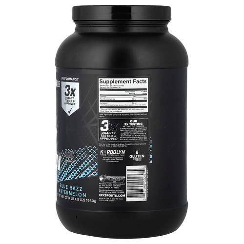 EFX Sports, Pure Fuel, Karbolyn Fuel®, арбуз с голубой краской, 1950 г (4 фунта 4,8 унции)