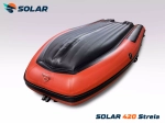 Лодка надувная моторная solar-420 strela jet tunnel