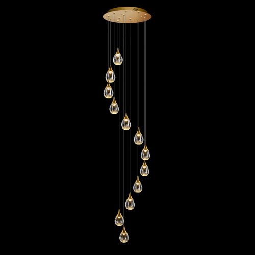 Подвесной светильник MD24001004-12A gold/clear