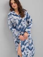 Халат Х-552/серыймеланж-перья