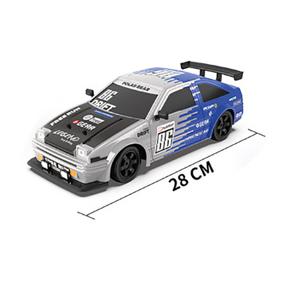 Радиоуправляемая машина для дрифта HB Toyota AE86 (4WD, свет, пар, акб, 1:16) - SC16A07-1 синий
