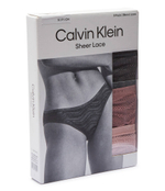 Трусики 3 пары Calvin Klein Underwear - черный(000QD5203E)