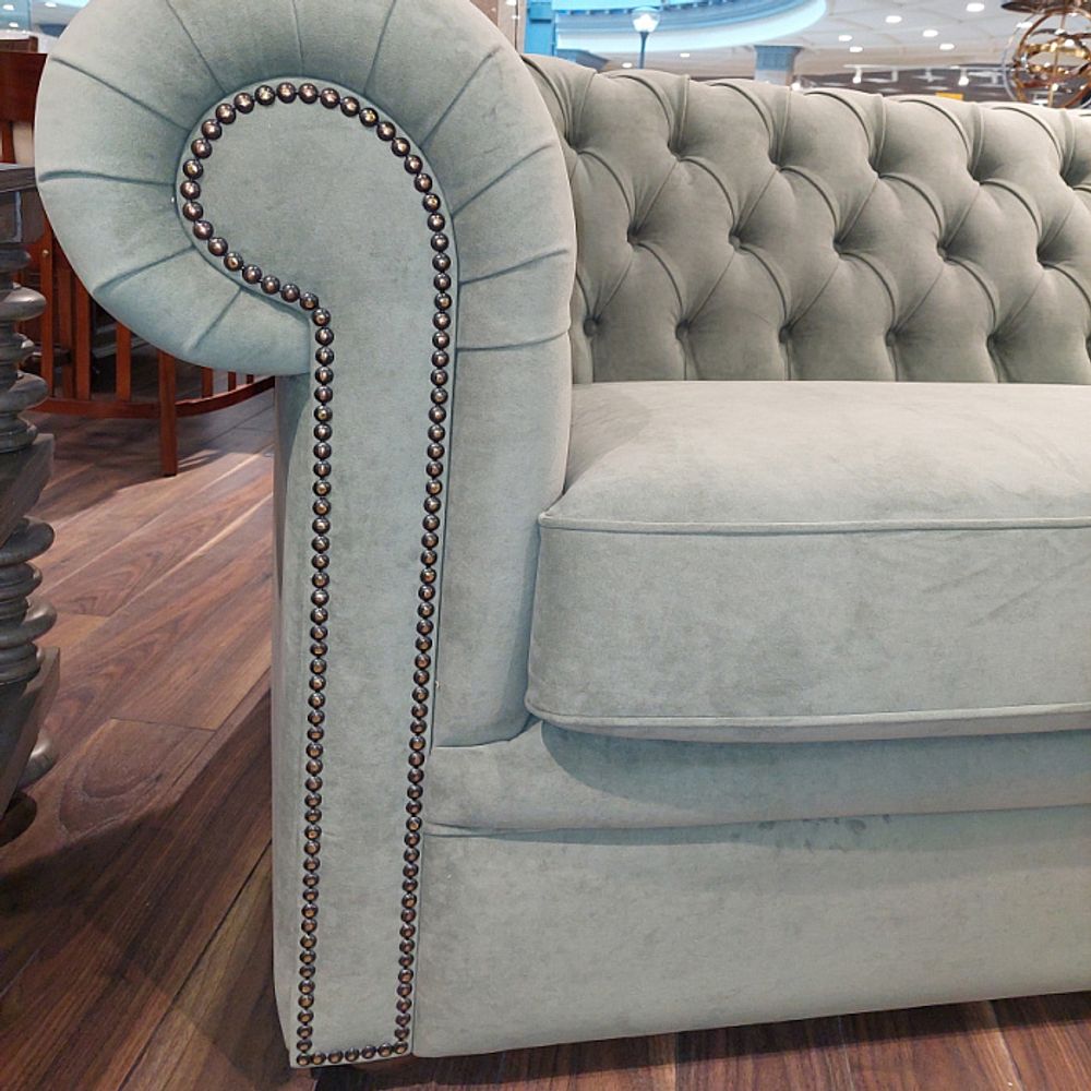 Диван для кабинета "Челси 2 Тедди" без раскладного механизма