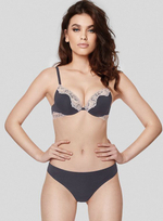 Комплект белья Elegance (Размер: 4B) (Цвет: черный с бежевым)