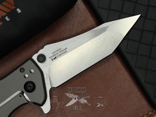Складной нож Коллекционный Kershaw Shield (SIG SAUER) 3920SIG c клинком из стали 8Cr13MoV, рукоять Stainless Steel