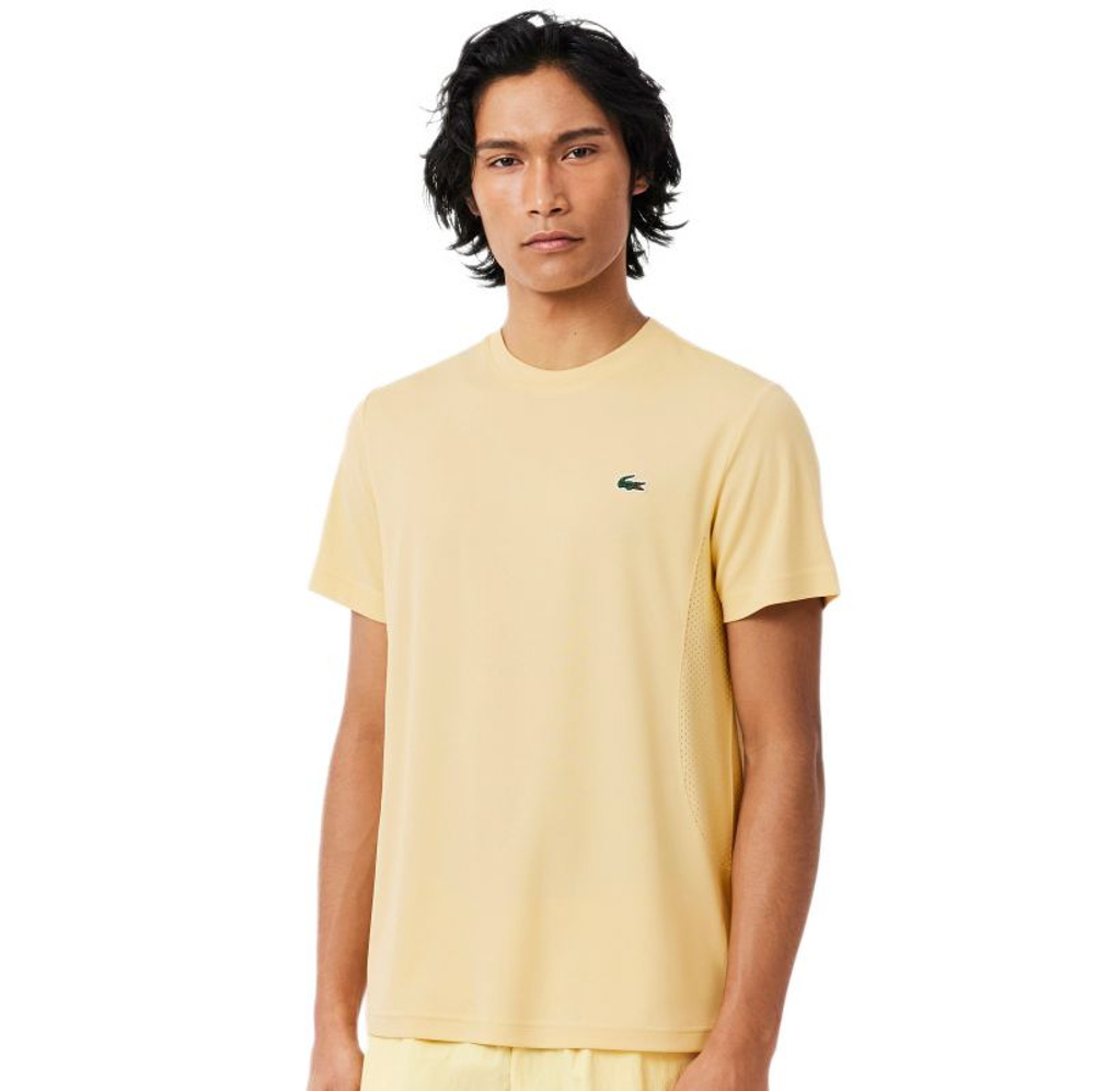 Мужская теннисная футболка Lacoste Tennis x Novak Djokovic - yellow