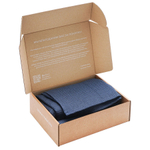 Набор из двух вафельных полотенец изо льна темно-синего цвета из коллекции essential, 50х70 см