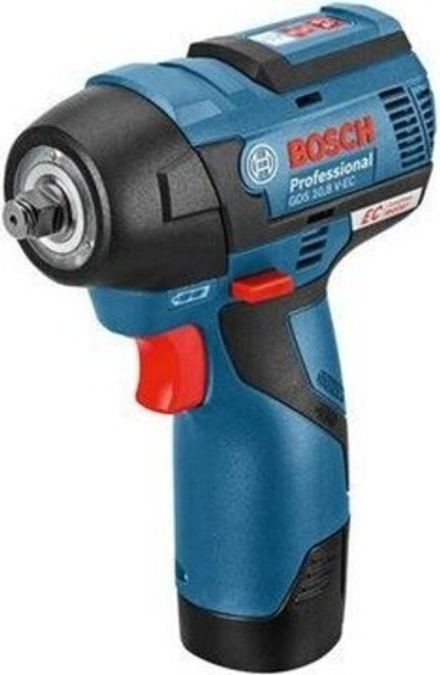 Гайковерт аккумуляторный BOSCH GDS 10.8/ 12V-115 ударный 06019E0103 2х3,0Ач, кейс L-Boxx