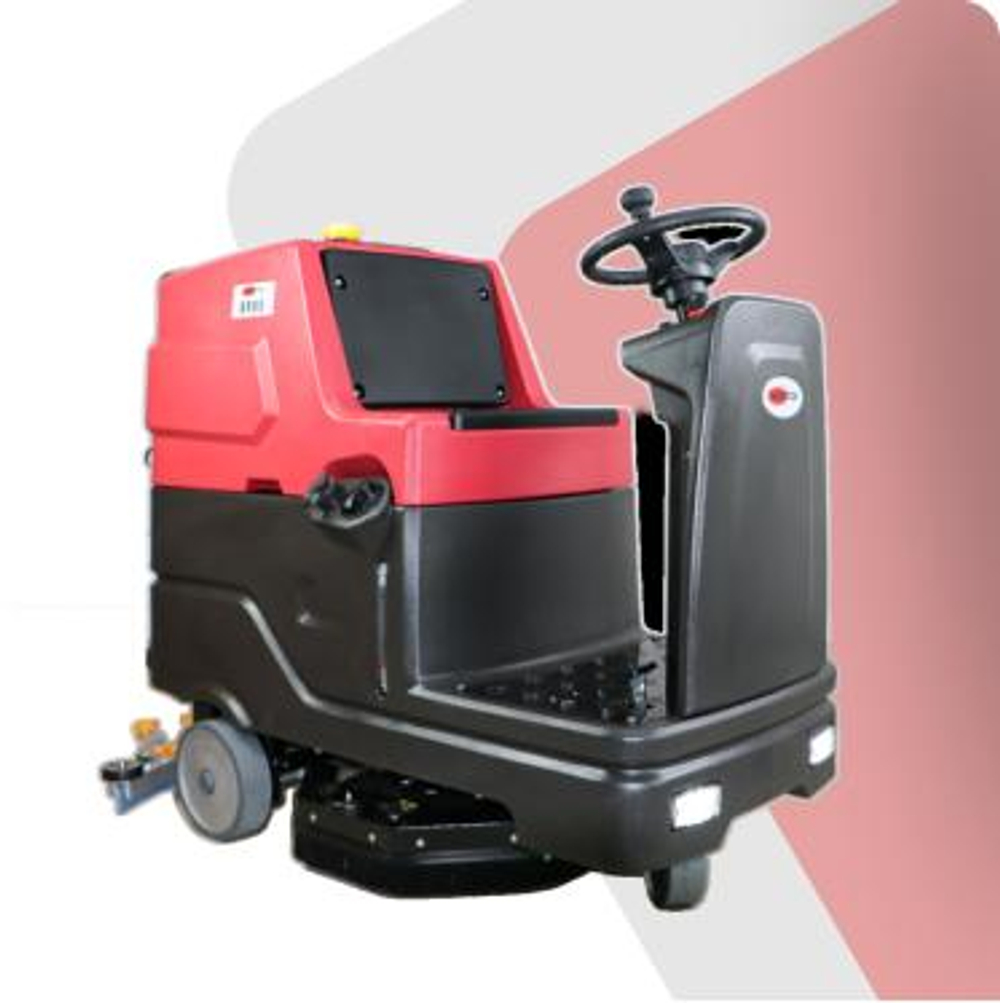 Аккумуляторная поломоечная машина с местом оператора Vostok BR95 (с литиевой АКБ 100 Ач) - 2х щетки