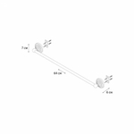 "RETRO" Полотенцедержатель трубчатый (60 см.) FX-83801 (к/к 10)