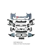 Передний бампер и решетка радиатора для BMW X6 G06 Рестайлинг 2023+ М-стиль БМВ