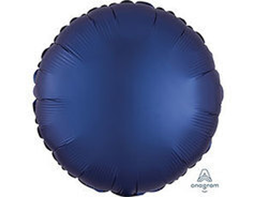 А 18" Круг, Сатин, Navy (Синий), 1 шт.