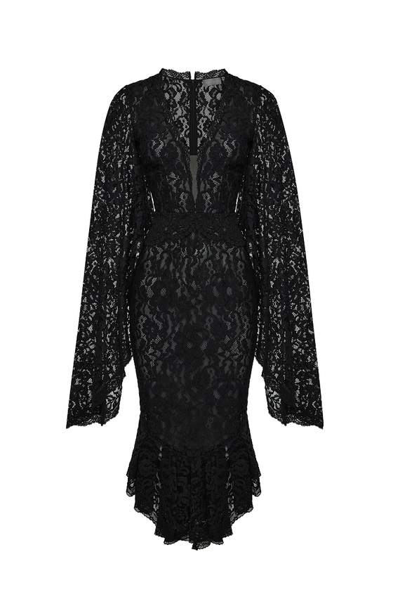 Платье миди из кружева