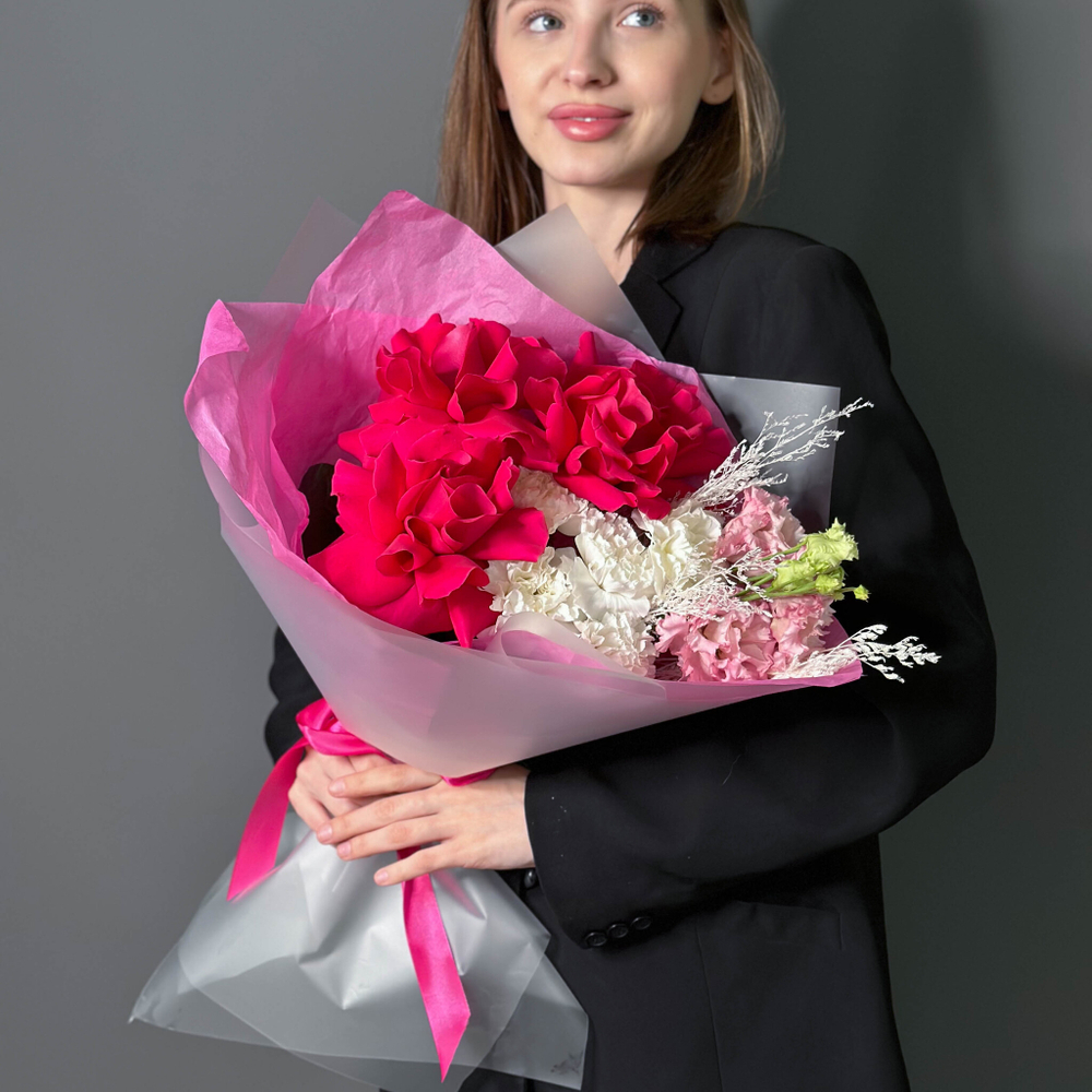 Букет цветов Клубничный мармелад