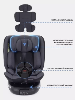 Автокресло RANT AY819 "HELIX" isofix (40-150см)