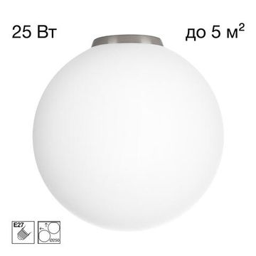 CL941D25B1 RON Накладной Св-к Шар База Хром Мат.