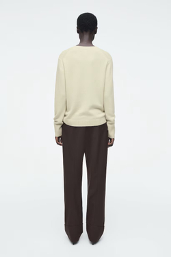 COS КАШЕМИРОВЫЙ СВИТЕР, СВЕТЛО-ЗЕЛЕНЫЙ