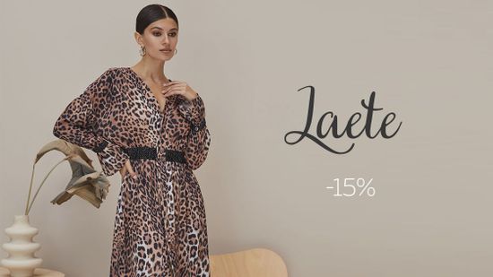 Скидка 15% на все товары бренда Laete!