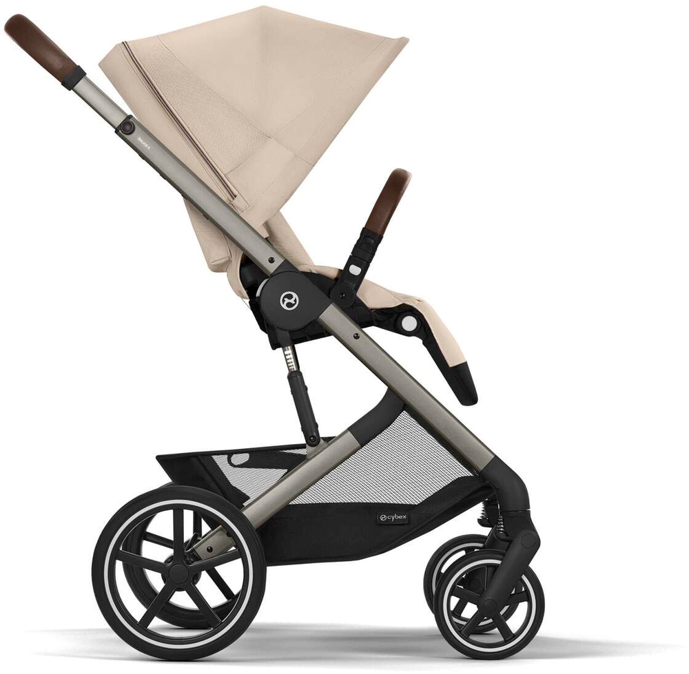 Cybex Детская коляска Balios S Lux BLK 2 в 1 цвет Almond Beige