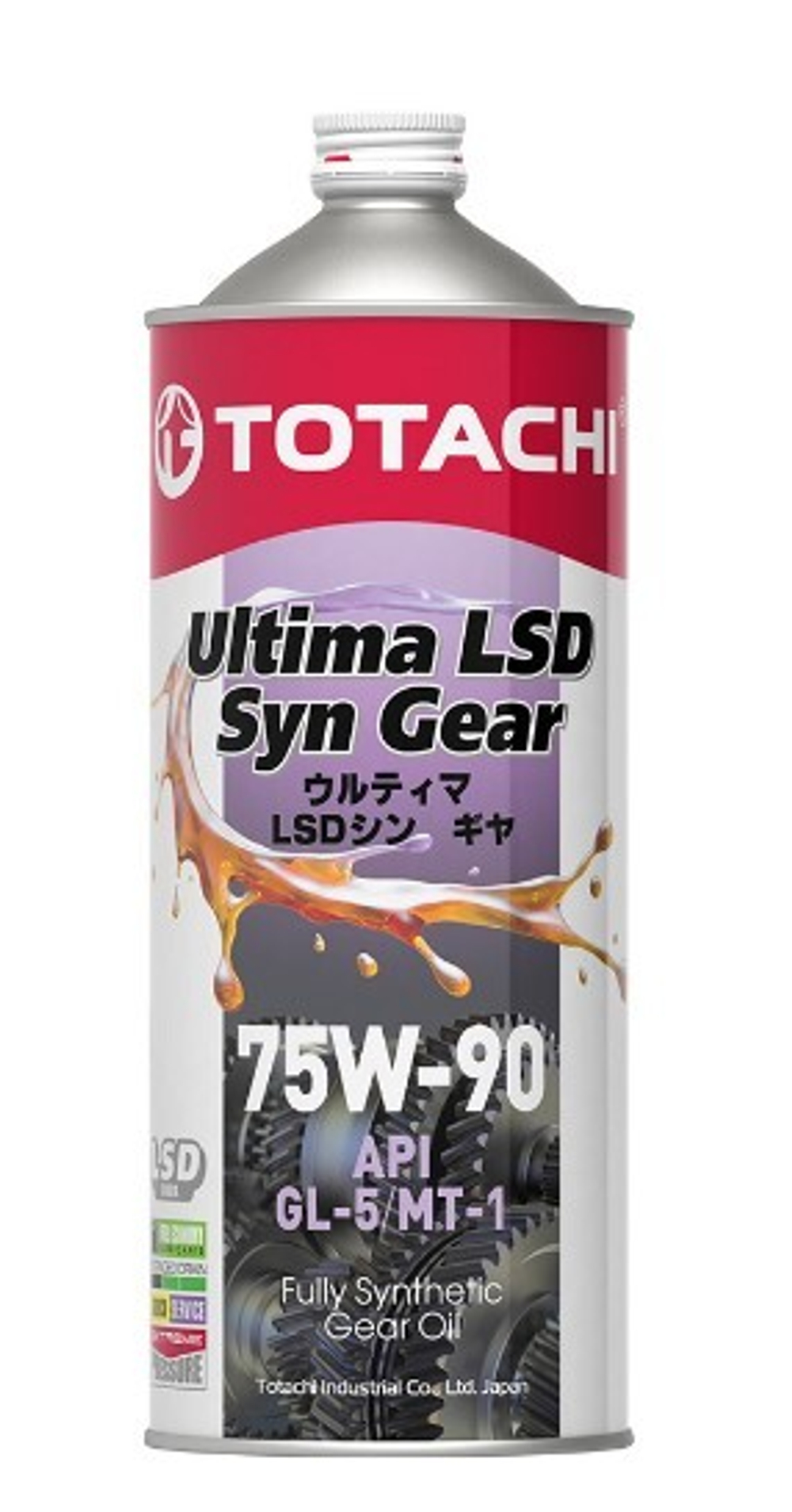 Масло TOTACHI 75/90 Ultima LSD Syn-Gear GL-5/MT-1 трансмиссионное 1 л