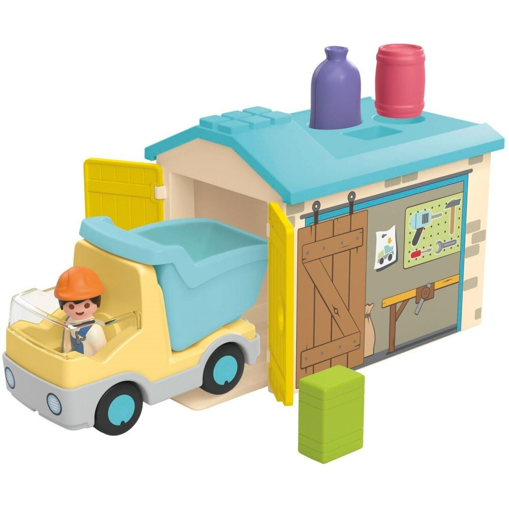 Playmobil - Юниорский грузовик с гаражом с функцией сортировщика 71686 / артикул   71686  / GTIN 4008789716866