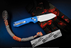 Нож Vosteed Raccoon CB сталь 14C28N Satin рукоять Blue Micarta