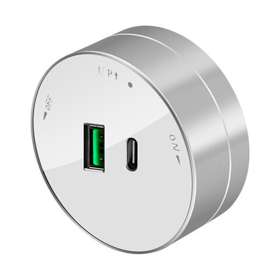 MULTITRACK Розетка 2хUSB (тип А+С) 18 Вт,  5 В/3 А БЕЛЫЙ