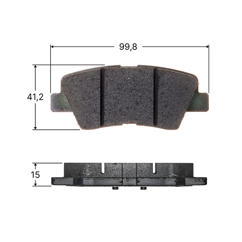 Колодки тормозные дисковые Avantech задние (противоскрипная пластина в компл.) Замена для арт. AV127 AV202