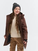 Парка демисезонная "Молочный шоколад" 7+