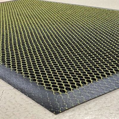 Коврик придверный КОЛЬЧУГА 60х90см. green+orange