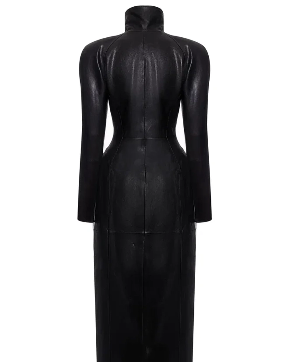 Кожаный тренч, Черный