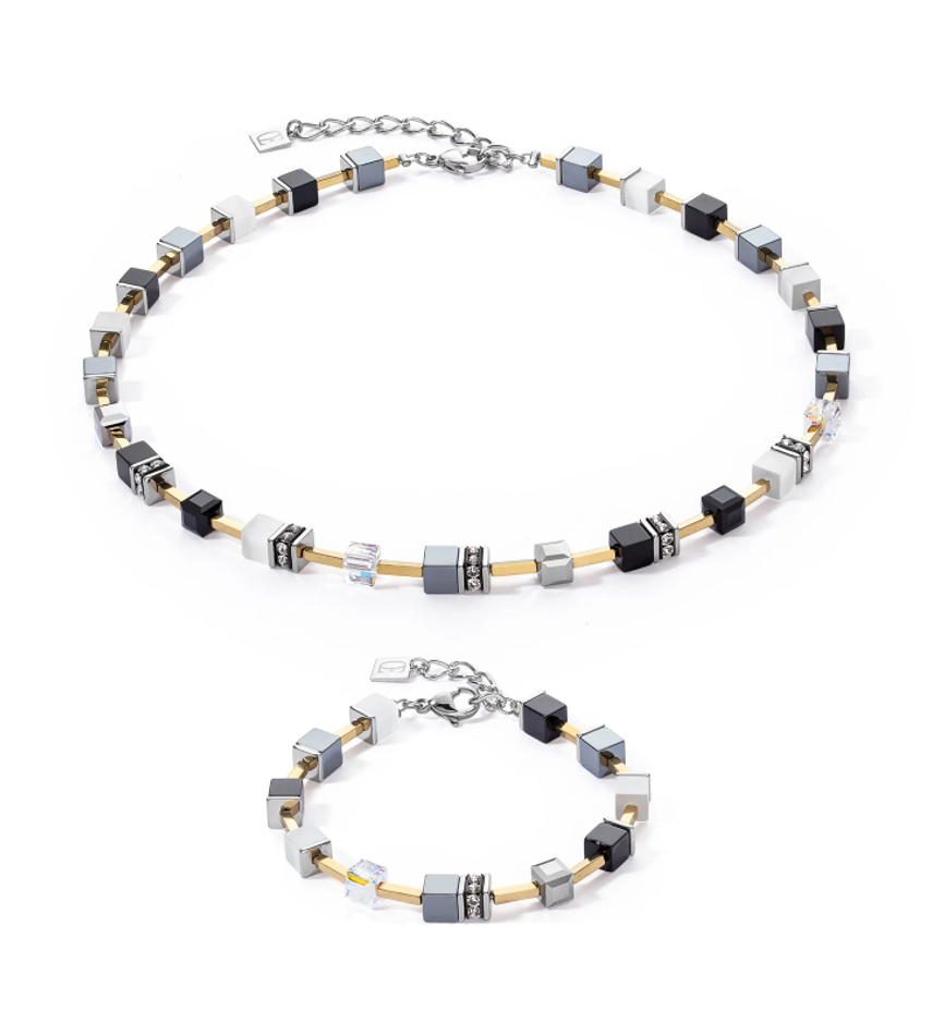 Колье Coeur de Lion Black-White-Grey 2700/10-1333