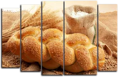 Модульная картина "Свежий хлеб"