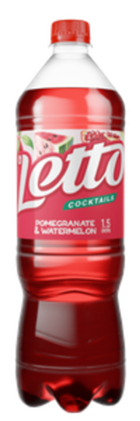 Letto Газ.вода 1,5/6 АРБУЗ-ГРАНАТ ПЭТ