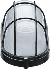 Светильник Navigator NBL-O2-60 IP54 195*105*75 овал с решеткой черный 11323