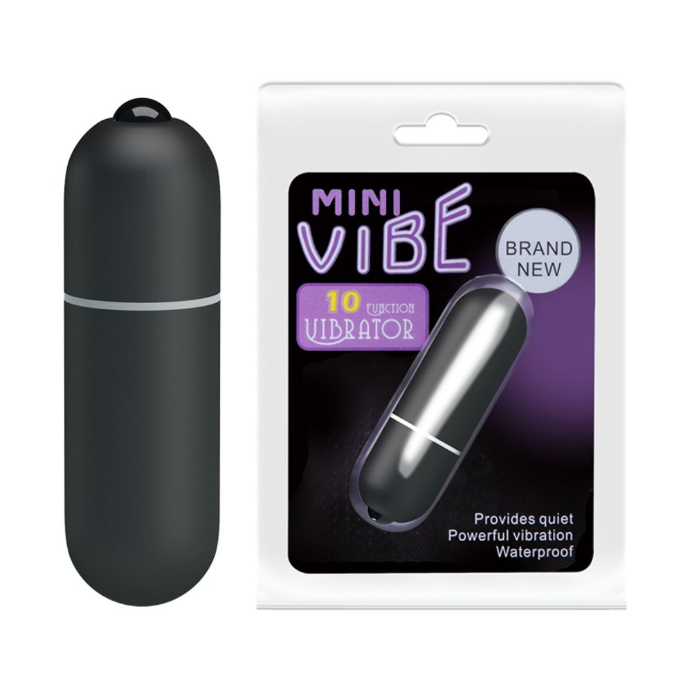 BI-014059ABL / Baile Mini Vibe Черная компактная вибропуля